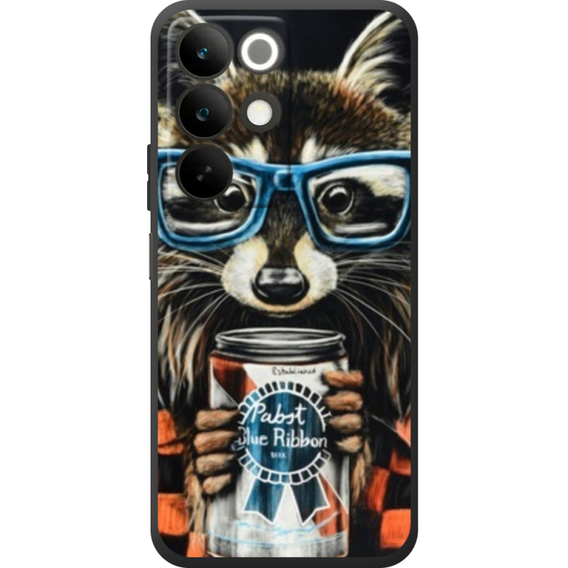 Чохол BoxFace Realme C85 Енот с банкой