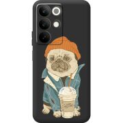 Прозорий чохол BoxFace Realme C85 Dog Coffeeman