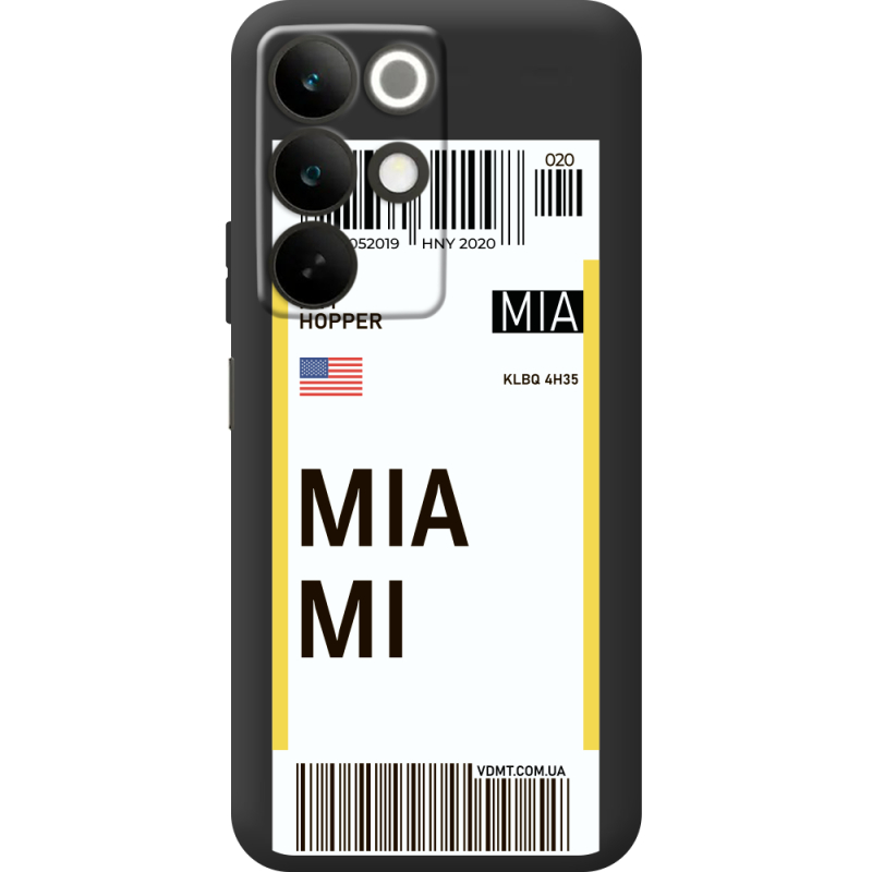 Прозорий чохол BoxFace Realme C85 Ticket Miami