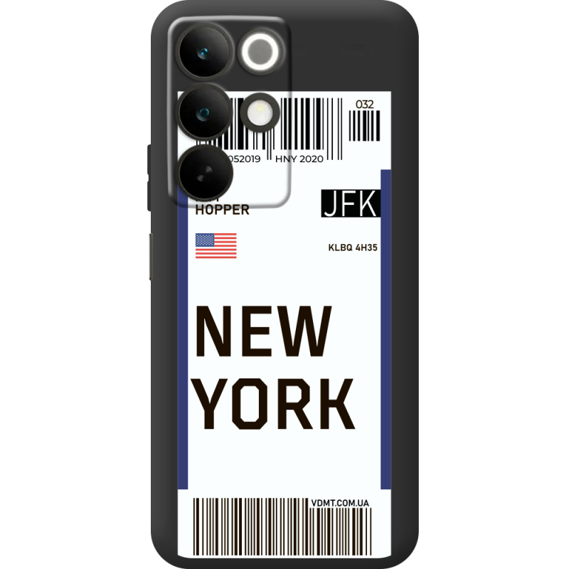 Прозорий чохол BoxFace Realme C85 Ticket New York