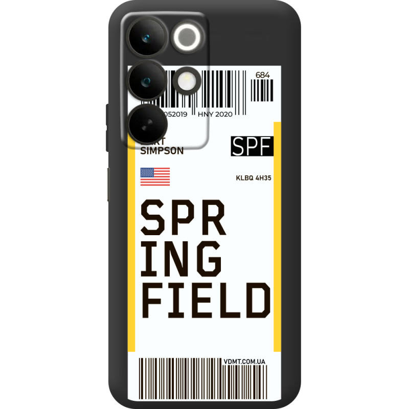 Прозорий чохол BoxFace Realme C85 Ticket Springfield