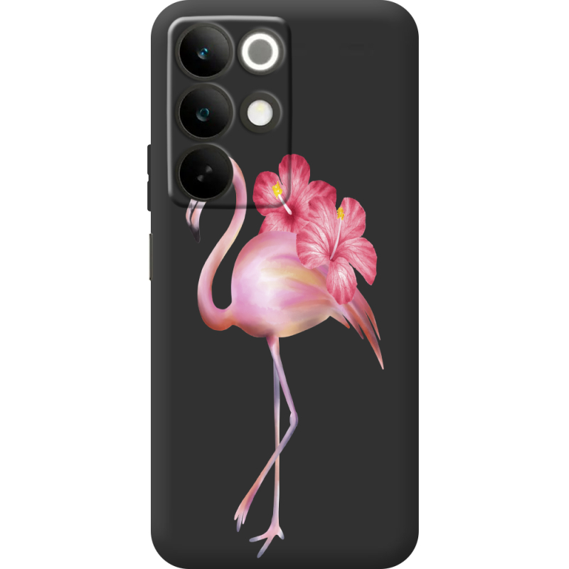 Прозорий чохол BoxFace Realme C85 Floral Flamingo