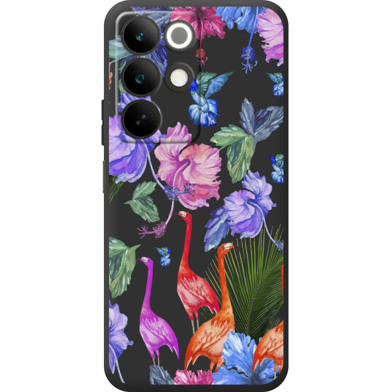 Прозорий чохол BoxFace Realme C85 Flamingo