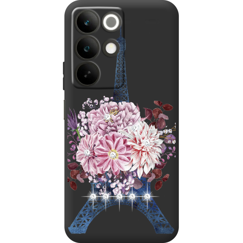 Чохол зі стразами Realme C85 Eiffel Tower