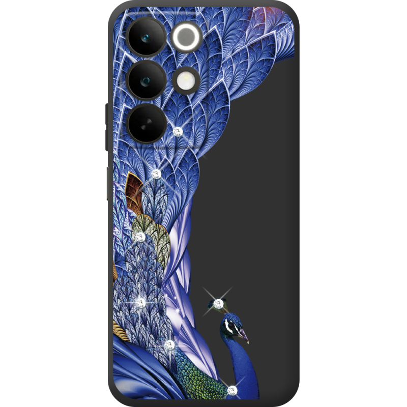 Чохол зі стразами Realme C85 Peafowl