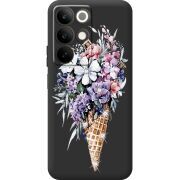 Чохол зі стразами Realme C85 Ice Cream Flowers