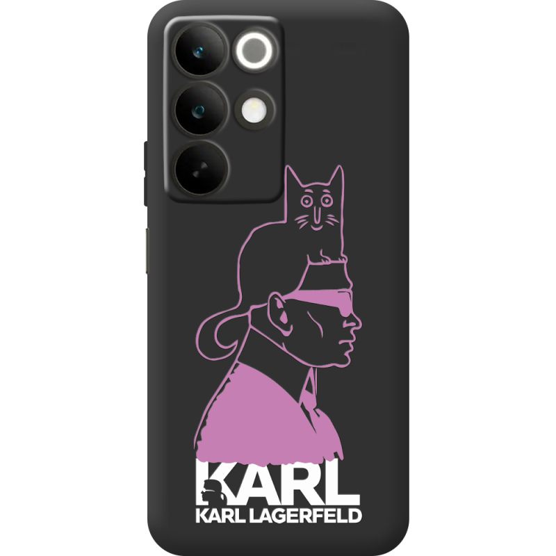 Чорний чохол BoxFace Realme C85 Pink Karl