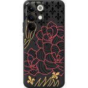 Чорний чохол BoxFace Realme C85 FranceFlowers
