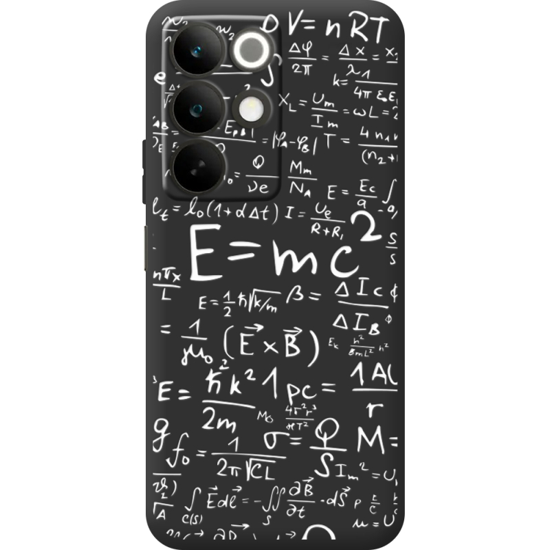 Чорний чохол BoxFace Realme C85 E=mc2