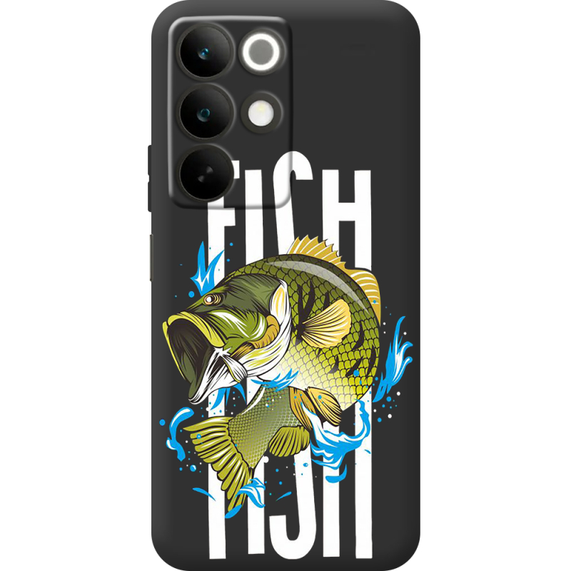 Чорний чохол BoxFace Realme C85 Fish