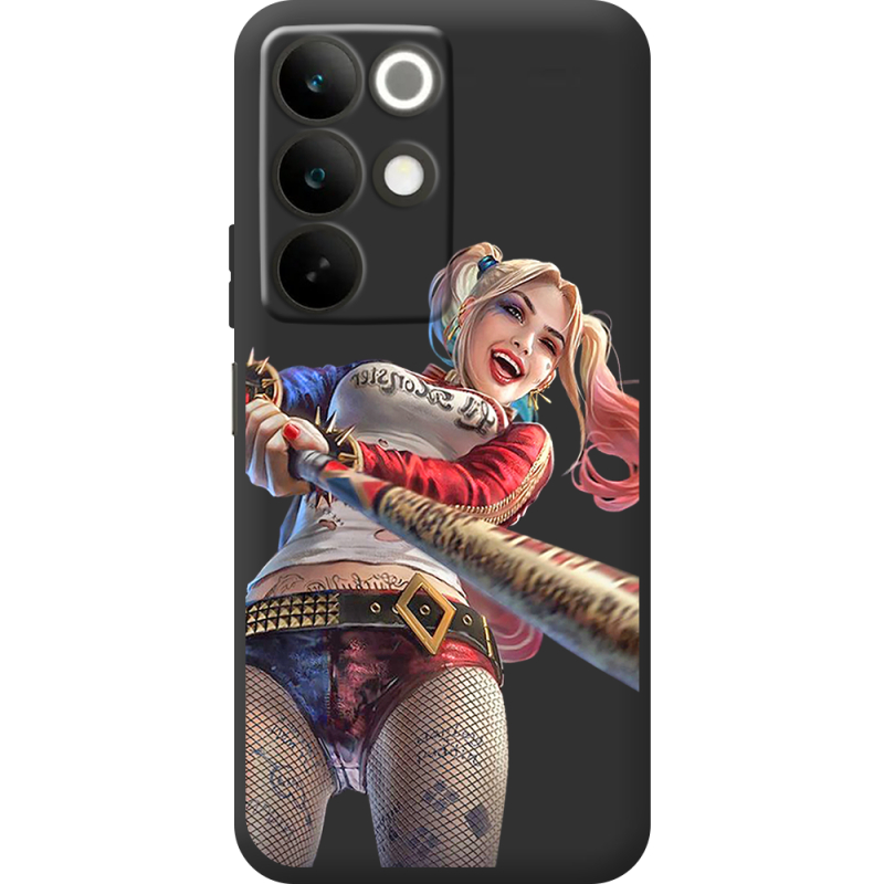 Чорний чохол BoxFace Realme C85 Happy Harley Quinn