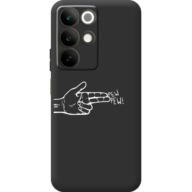 Чорний чохол BoxFace Realme C85 Pew Pew