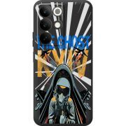 Чорний чохол BoxFace Realme C85 Привид Києва в дії