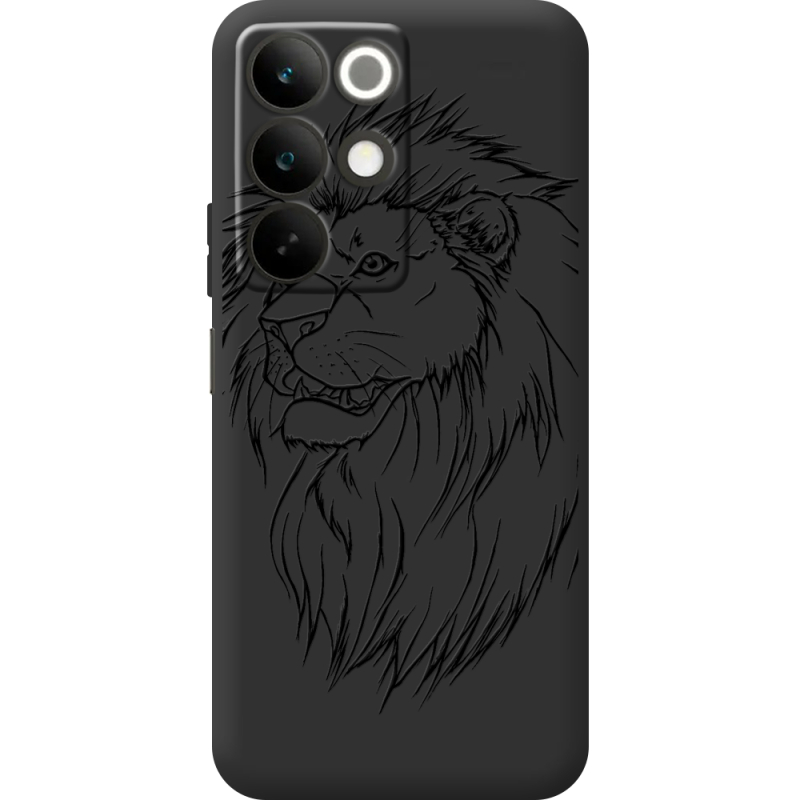Чорний чохол BoxFace Realme C85 Lion