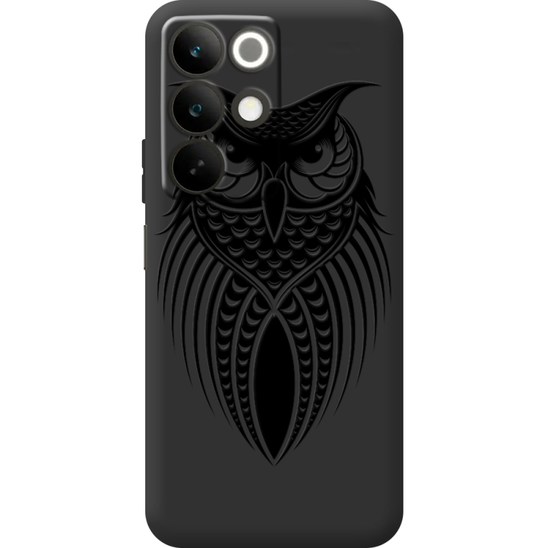 Чорний чохол BoxFace Realme C85 Owl