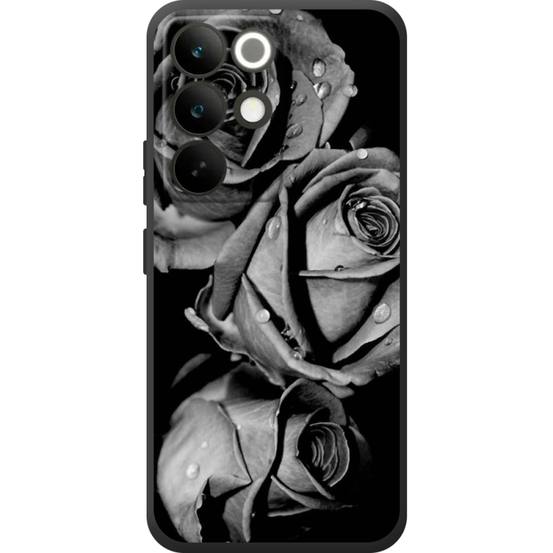 Чохол BoxFace Realme C85 Pro Black and White Roses