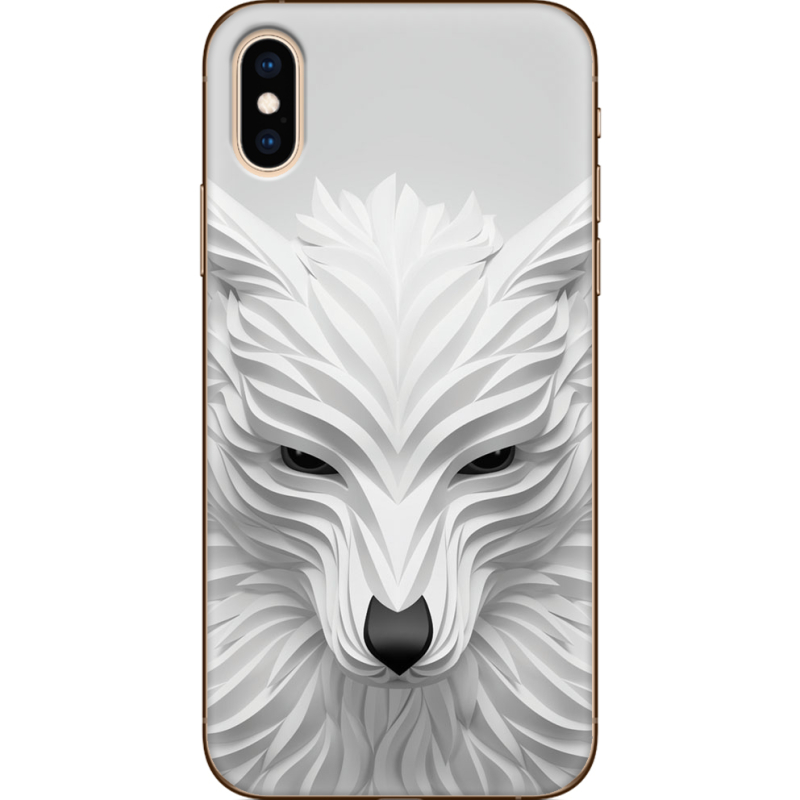Чехол Uprint Apple iPhone XS White Wolf