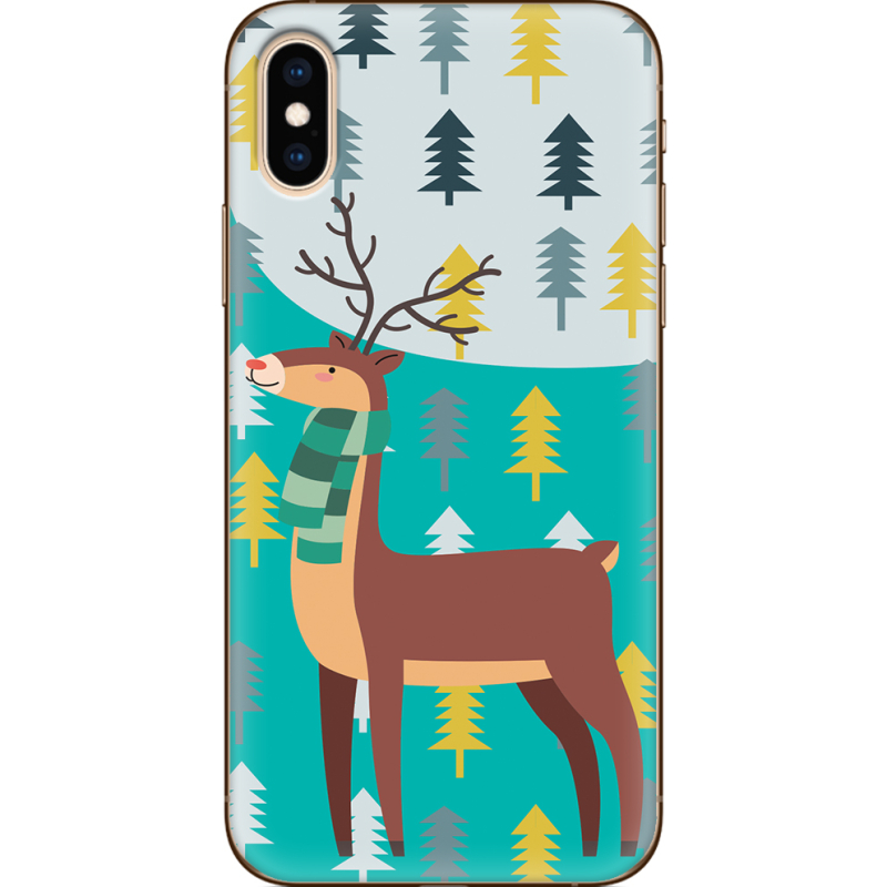 Чехол Uprint Apple iPhone XS Foresty Deer
