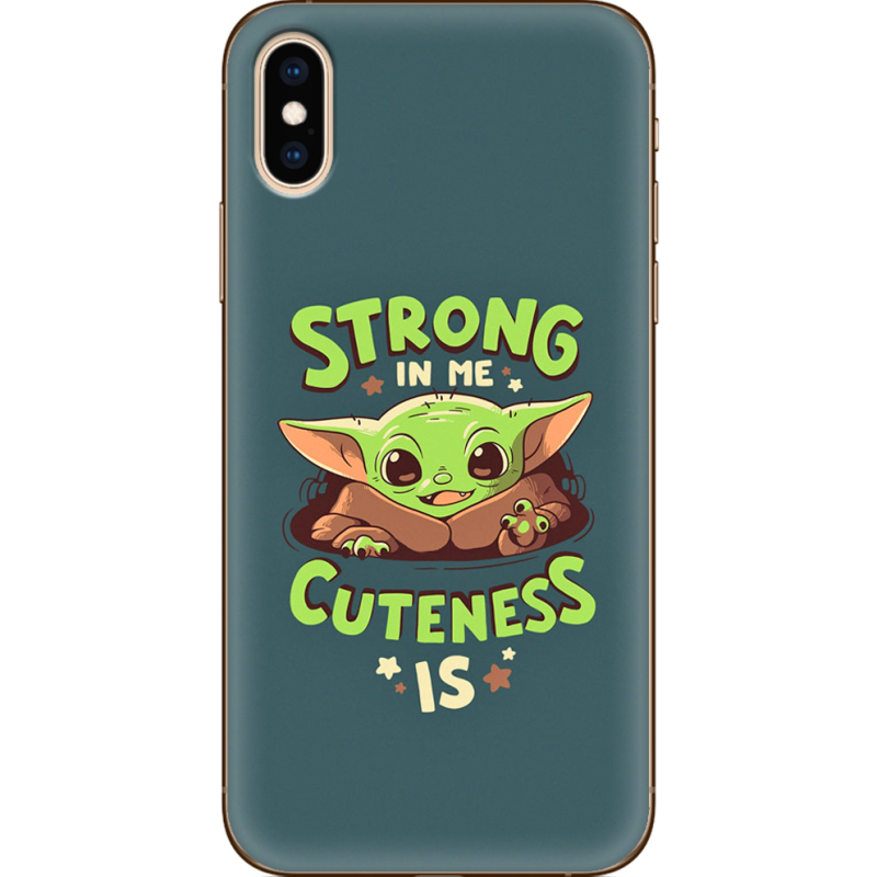 Чехол Uprint Apple iPhone XS Strong in me Cuteness is