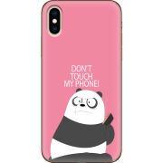 Чехол Uprint Apple iPhone XS Dont Touch My Phone Panda