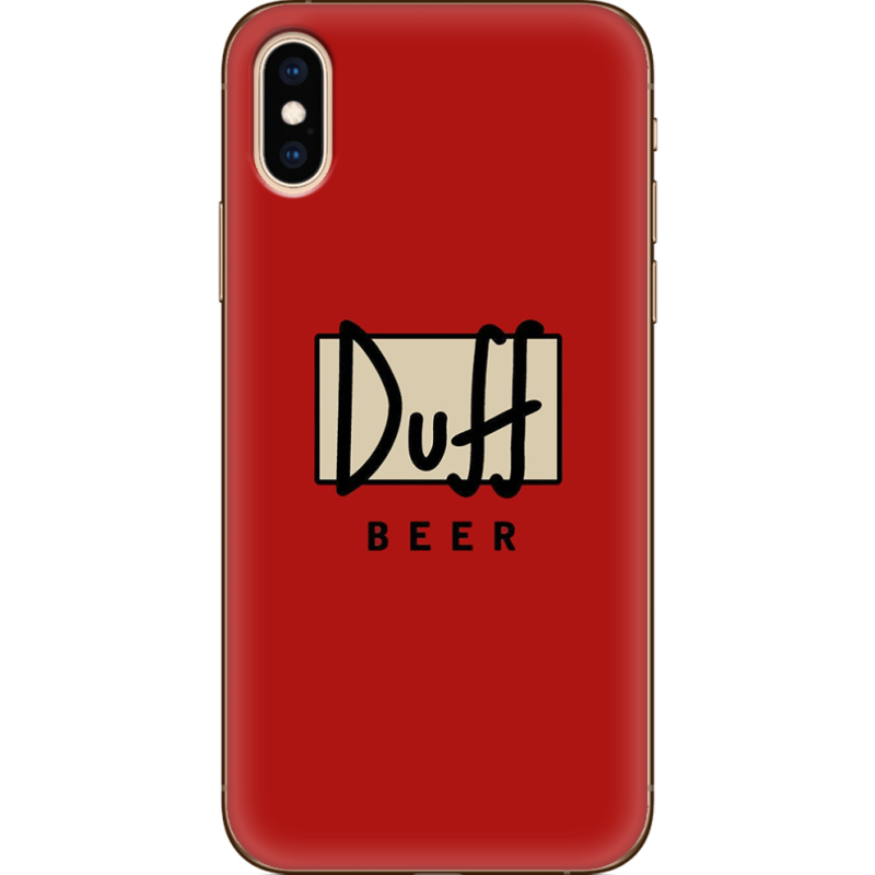 Чехол Uprint Apple iPhone XS Duff beer