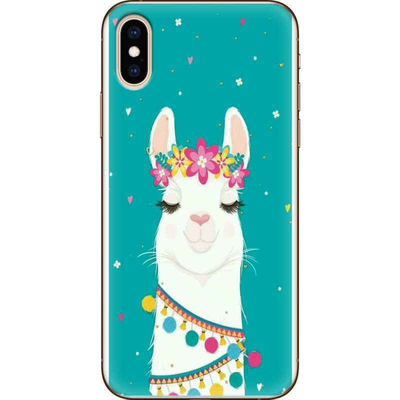 Чехол Uprint Apple iPhone XS Cold Llama