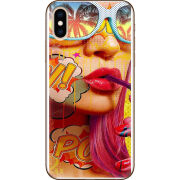 Чехол Uprint Apple iPhone XS Yellow Girl Pop Art