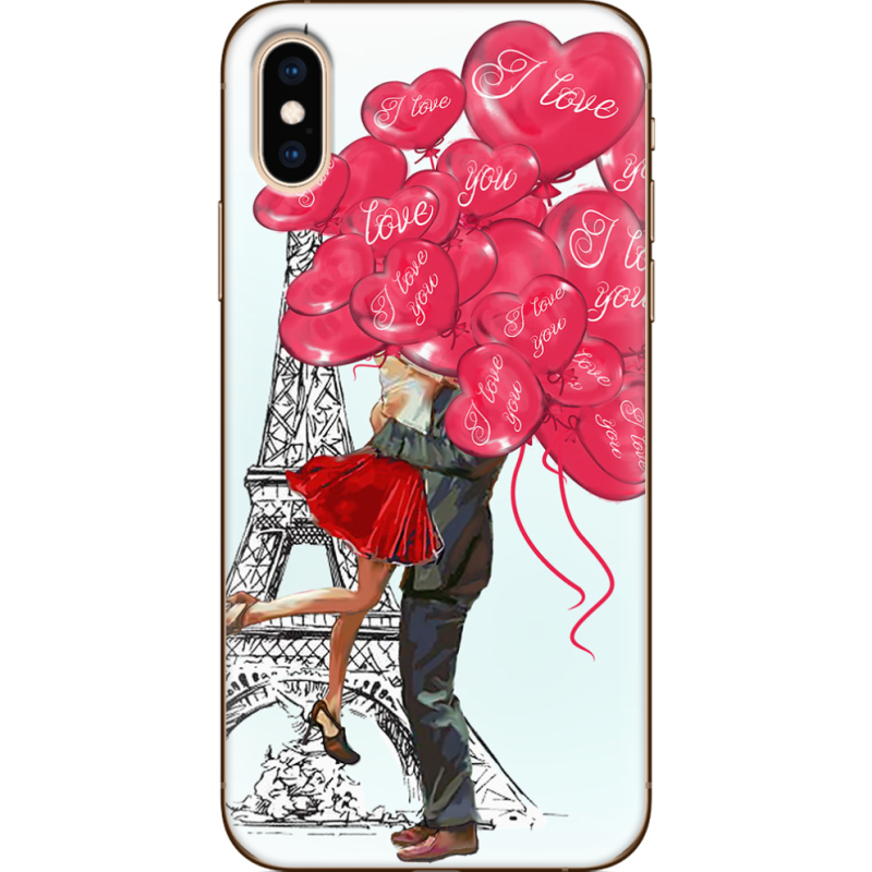 Чехол Uprint Apple iPhone XS Love in Paris