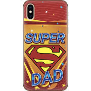 Чехол Uprint Apple iPhone XS Super Dad