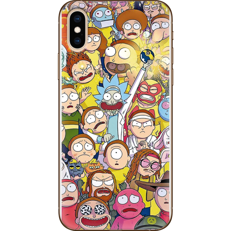 Чехол Uprint Apple iPhone XS Rick and Morty