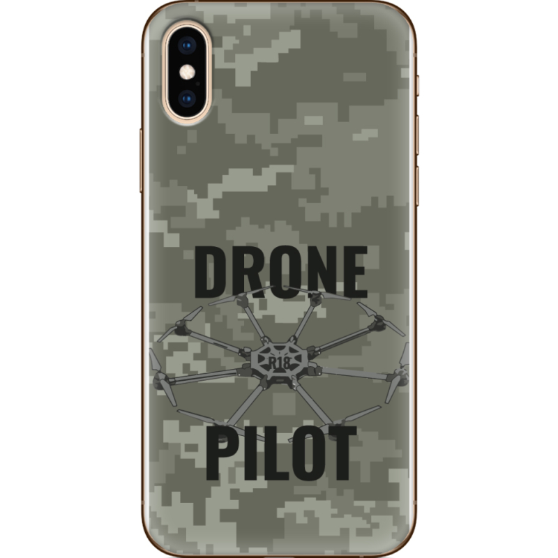 Чехол Uprint Apple iPhone XS Drone Pilot