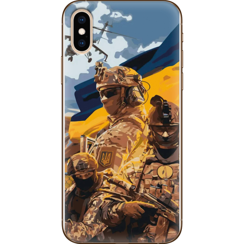 Чехол Uprint Apple iPhone XS Воїни ЗСУ