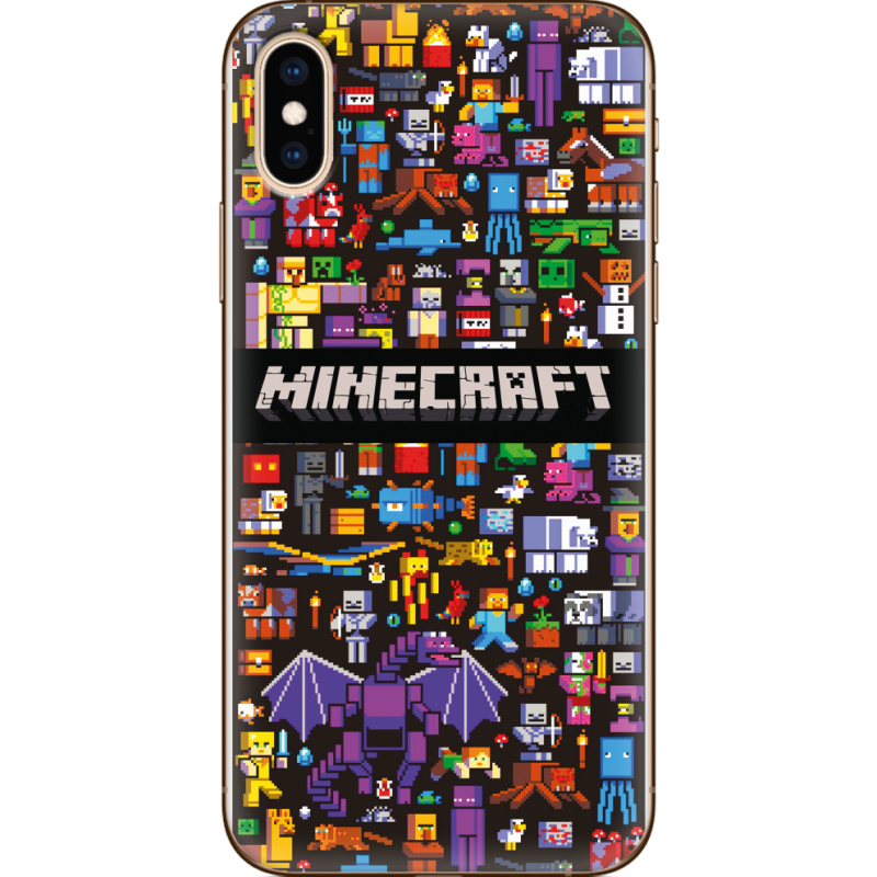 Чехол Uprint Apple iPhone XS Minecraft Mobbery