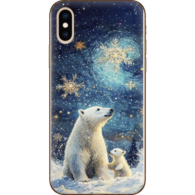 Чехол Uprint Apple iPhone XS Північні ведмеді