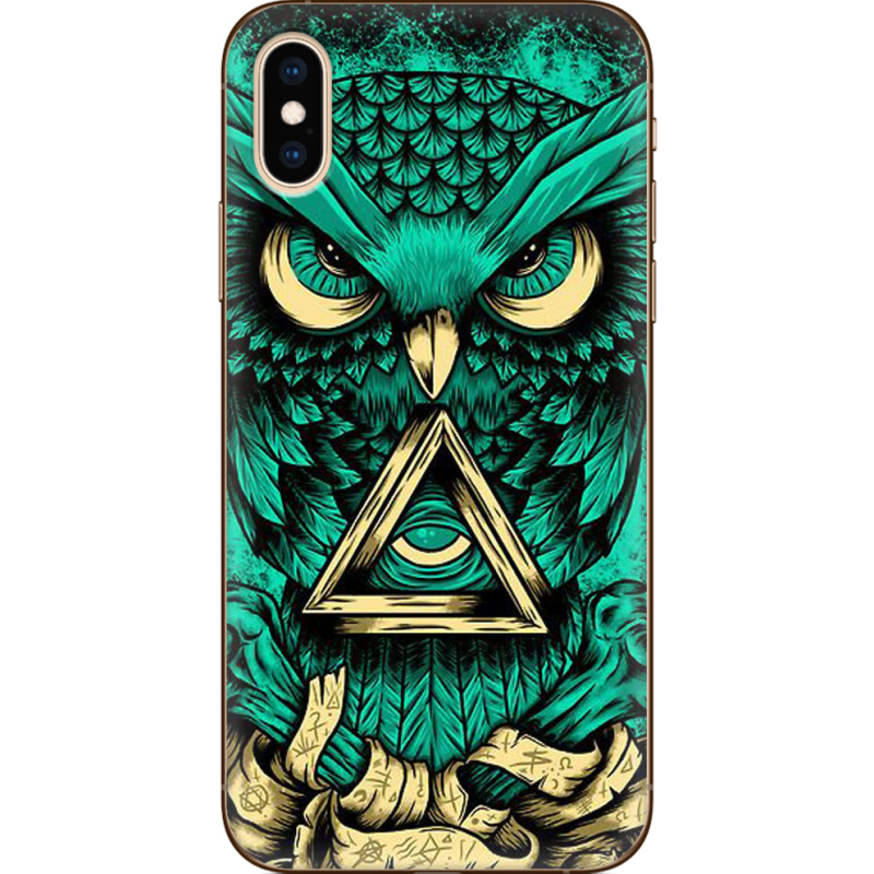Чехол Uprint Apple iPhone XS Masonic Owl