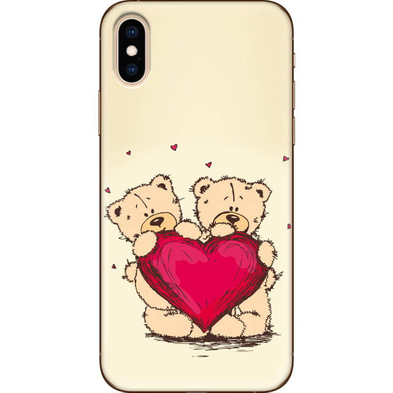 Чехол Uprint Apple iPhone XS Teddy Bear Love