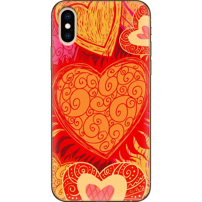 Чехол Uprint Apple iPhone XS Warm Hearts