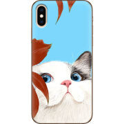 Чехол Uprint Apple iPhone XS Wondering Cat