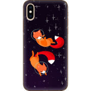 Чехол Uprint Apple iPhone XS Fox-Astronauts