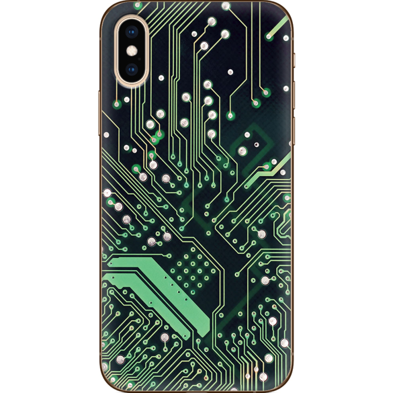 Чехол Uprint Apple iPhone XS Microchip