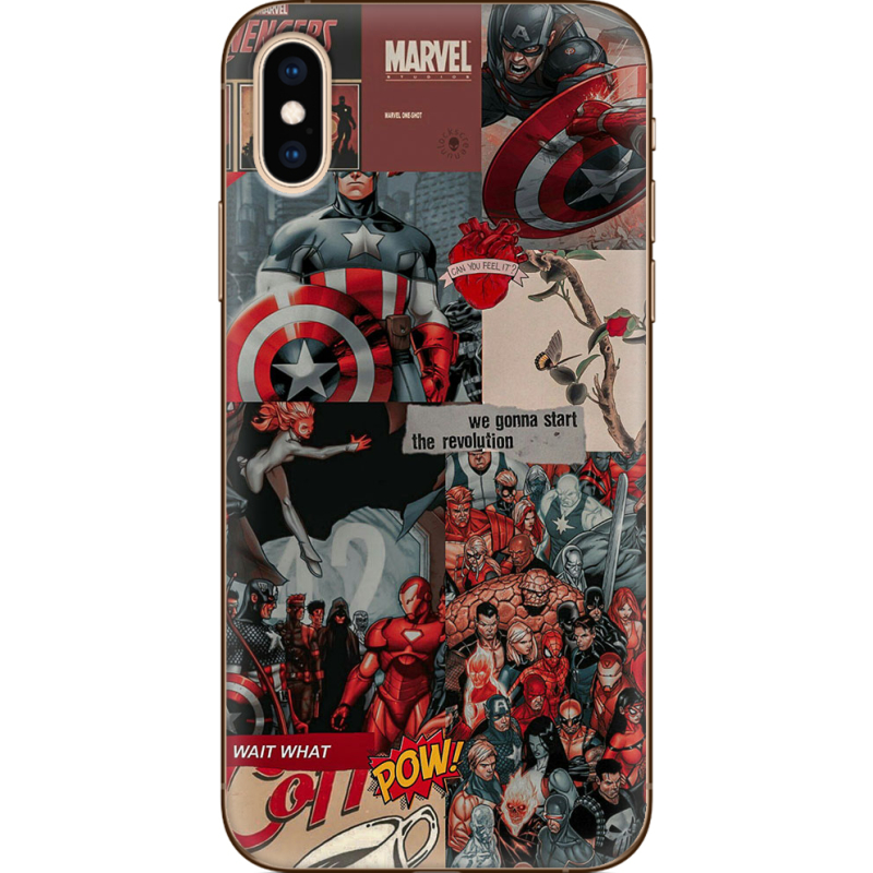 Чехол Uprint Apple iPhone XS Marvel Avengers