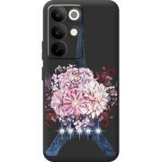 Чохол зі стразами Realme C85 Pro Eiffel Tower