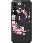 Чохол зі стразами Realme C85 Pro Swallows and Bloom