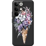 Чохол зі стразами Realme C85 Pro Ice Cream Flowers