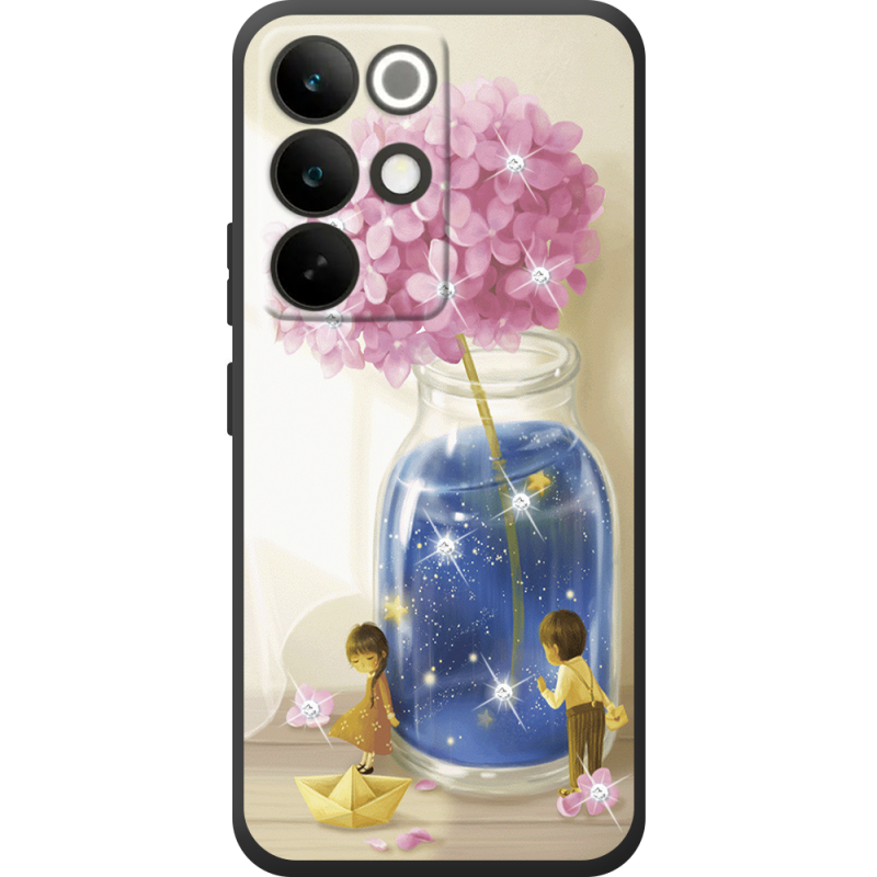 Чохол зі стразами Realme C85 Pro Little Boy and Girl