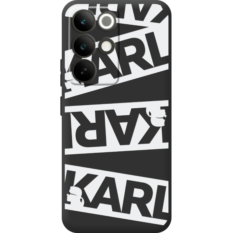 Чорний чохол BoxFace Realme C85 Pro White Karl