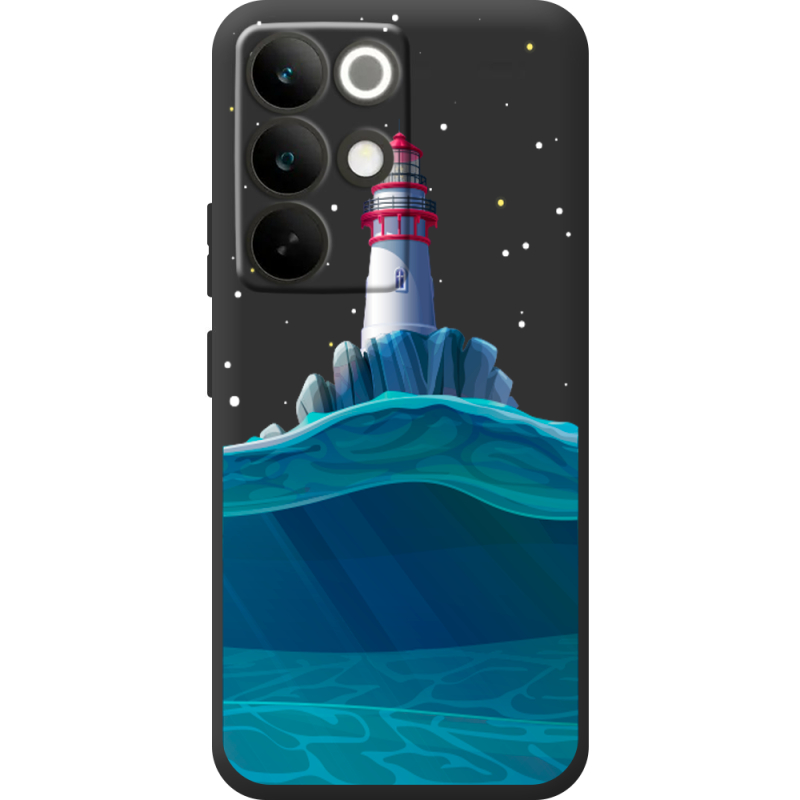 Чорний чохол BoxFace Realme C85 Pro Lighthouse