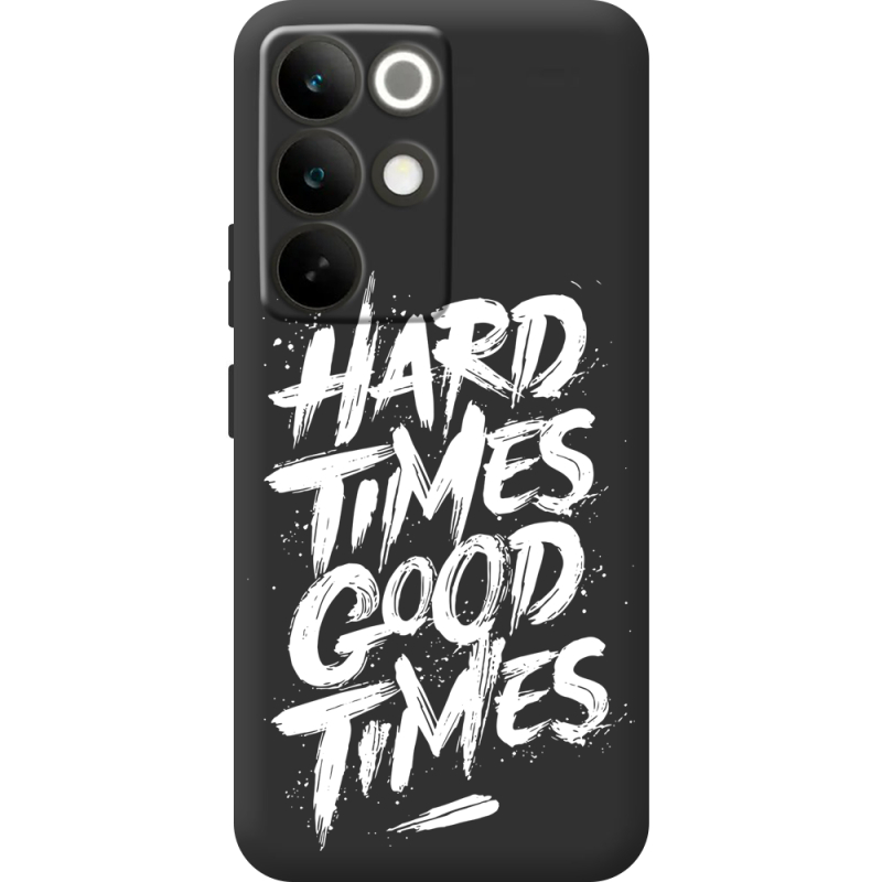 Чорний чохол BoxFace Realme C85 Pro Hard Times Good Times