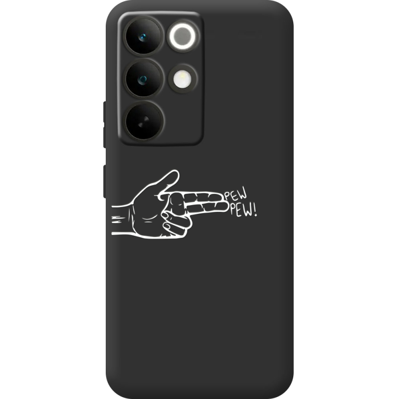 Чорний чохол BoxFace Realme C85 Pro Pew Pew