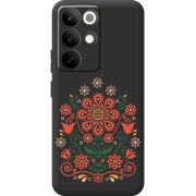Чорний чохол BoxFace Realme C85 Pro Ukrainian Ornament